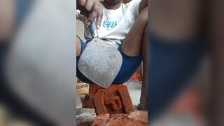 Home bathroom wife hard cock mouth sex