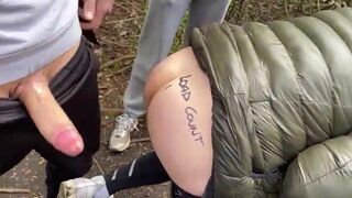 DIQSUQR - Cruising group gangbang outdoor!