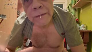 Pt3:Dressed to slapping cock around