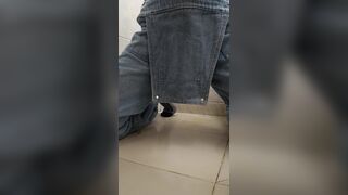 Inexperienced man strips for you and that makes him horny.