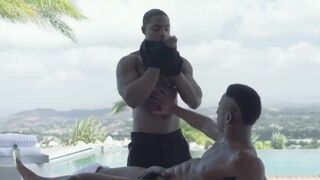 masseuse sucks client's dick and gives ass until he cums - 5 image