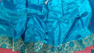 Satin silk handjob porn - Satin blue lehnga handjob of neighbour (139)