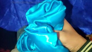 Satin silk handjob porn - Satin blue lehnga handjob of neighbour (139)
