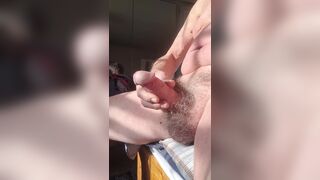 Masturbating in the morning sun