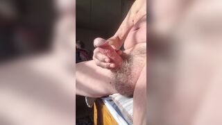 Masturbating in the morning sun