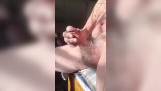 Masturbating in the morning sun