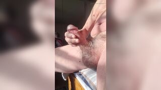 Masturbating in the morning sun