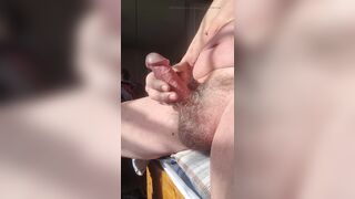 Masturbating in the morning sun