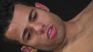 Muscular Latinos Gay Threesome