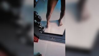 What does a handsome boy do when he's home alone?