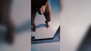 What does a handsome boy do when he's home alone?