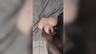 Black cock practicing fucking
