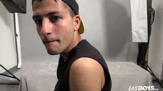 Gypsy Twink Boy Javi Xisco jerks off his big cock