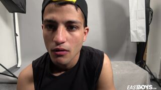 Gypsy Twink Boy Javi Xisco jerks off his big cock