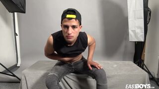 Gypsy Twink Boy Javi Xisco jerks off his big cock - 6 image