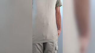 CD teases after a hard day at work on the building site