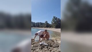Hiker Catches a Guy Getting Naked on a Beach and He Gets His Ass Fucked by Him