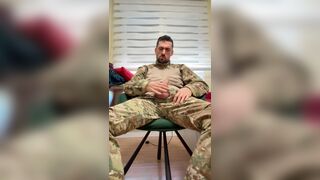 HOT MILITARY JERKING OFF HIS COCK WITH POCKET PUSSY CUMING LIKE CRAZY - 4 image