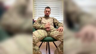 HOT MILITARY JERKING OFF HIS COCK WITH POCKET PUSSY CUMING LIKE CRAZY - 5 image