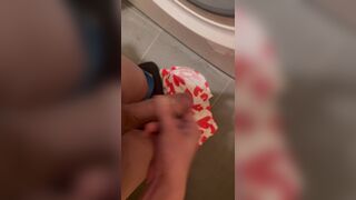 Inexperienced 19yo Perv Boy Cums On Fresh Underwear And Puts It Back In The Washing Machine - 8 image