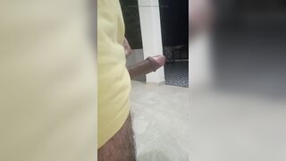 Showing new friend penis in the neighborhood and making him feel good