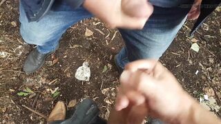 Public Cruising - Jerk, Suck and Cum eating fun