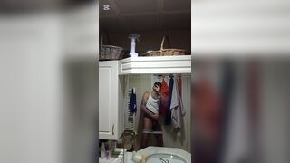 The black snake is still upright, hard and thick