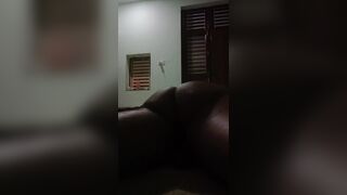 My neighbor giving me a massage.