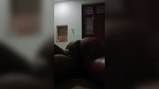 My neighbor giving me a massage.