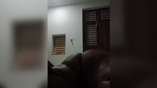 My neighbor giving me a massage.