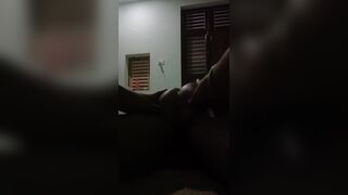 My neighbor giving me a massage.