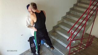 Kit Belove & Falcon Al bang in public after catching a lucky guy on an app