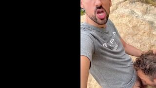 Koldo Goran & his young friend Liam Harding go wild on a big uncut cock in the great outdoors