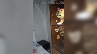 Russian guy with massive ass masturbates with his huge dick while head down