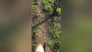 Watch Novin Carioca & Jhulian Moura go wild in the woods for a well-endowed man - 3 image