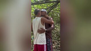 Blonde babes Novin Carioca & Jhulian Moura get their asses pounded raw on the beach by a massive black cock