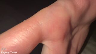 Watch Evgeny Twink's skinny body take on uncut monster dicks in a homemade video