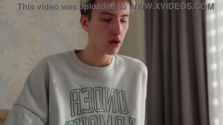 Step-siblings Max Gen & Ethan Lestray take turns pounding Twink Arouses' tight ass