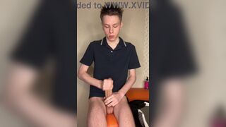 Watch Evgeny Twink teach how to handle a massive uncut cock with his hot and heavy lesson!