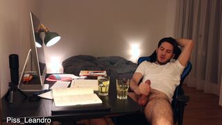 Leandro Bellmer's Muscular Body Takes a Hard Pounding & a Golden Shower in a Glass - 11 image