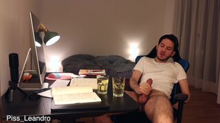 Leandro Bellmer's Muscular Body Takes a Hard Pounding & a Golden Shower in a Glass - 14 image