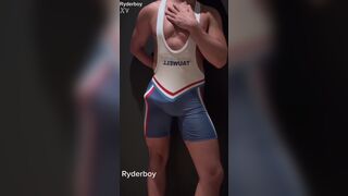 Ryderboy gets caught jerking off in the locker room, gets his tight ass drilled by a big cock - 10 image
