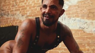 Lucky 21 dudes take turns pounding lost boy on the street, ending in hot anal gangbang with a big black cock