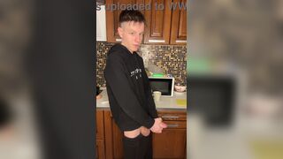 Watch Evgeny Twink moan in pleasure as his massive cock explodes in office