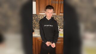 Watch Evgeny Twink moan in pleasure as his massive cock explodes in office