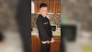 Watch Evgeny Twink moan in pleasure as his massive cock explodes in office