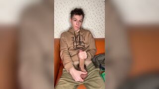 Watch me stroke my massive uncut cock while my tight body still remember club music