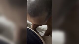 Vstbarrafunda worships chubby bear's tiny cock with oral pleasure - 7 image