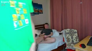 Alex Cute dominates skinny Evgeny Twink with his uncut monster cock up close - 4 image