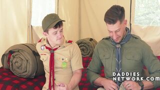 Jordan Starr and Grant Ducati caught jerking off to young stud's rimming and wild outdoor fun